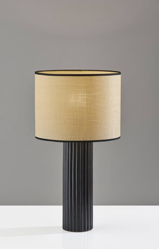 Black and beige lamp