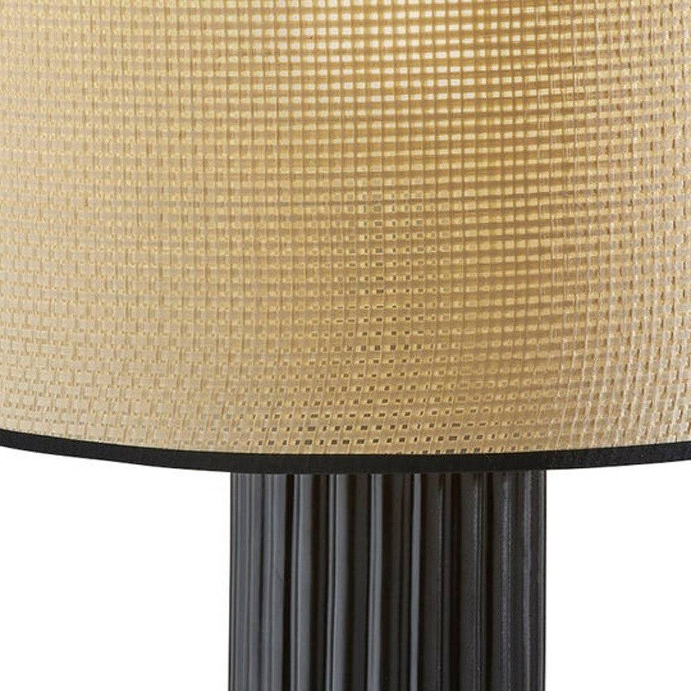 Black and beige lamp