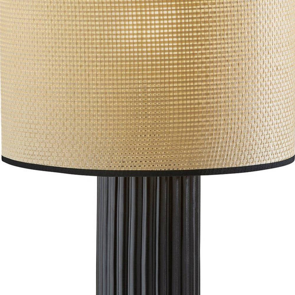 Black and beige lamp