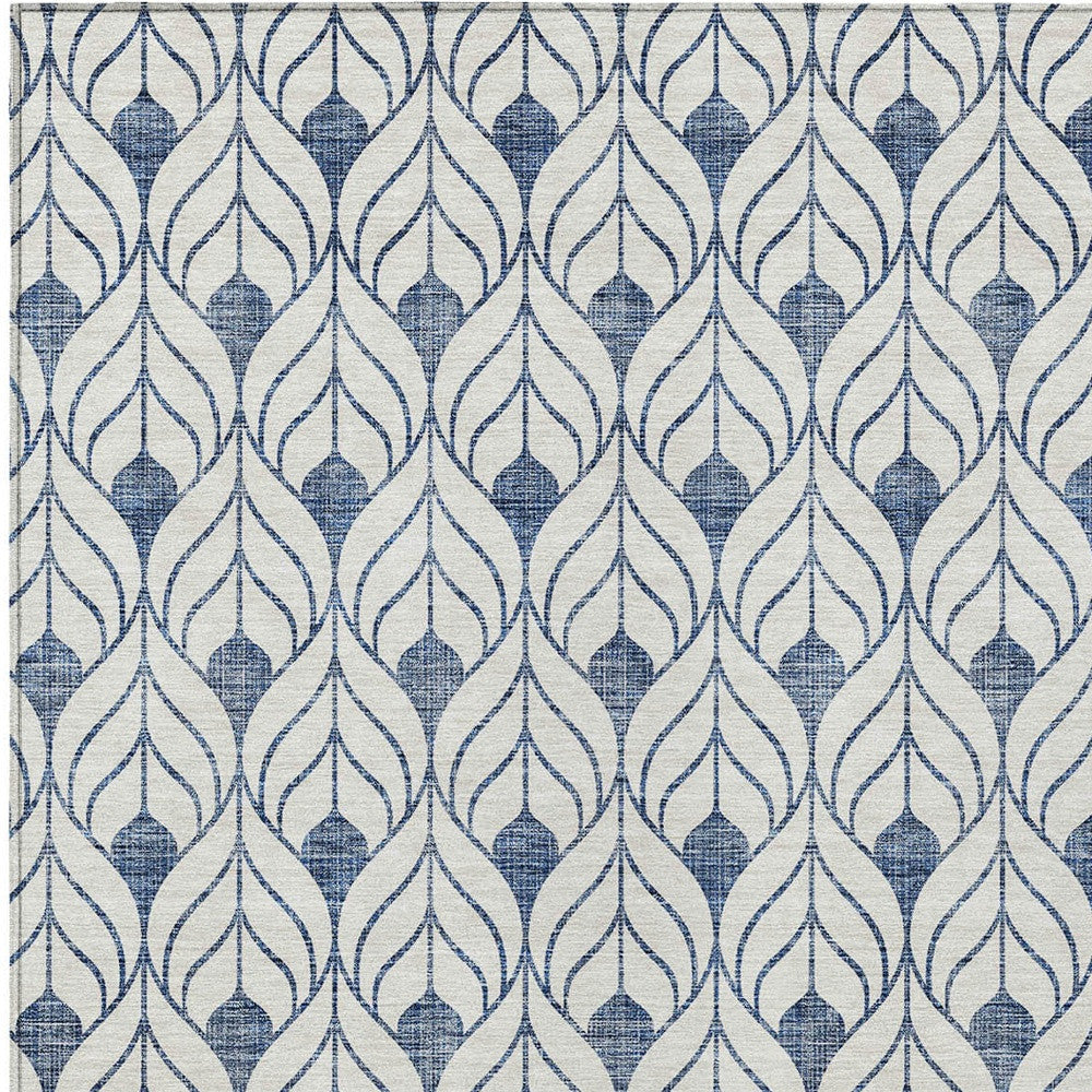 Blue and white pattern