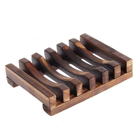 Wooden soap dish