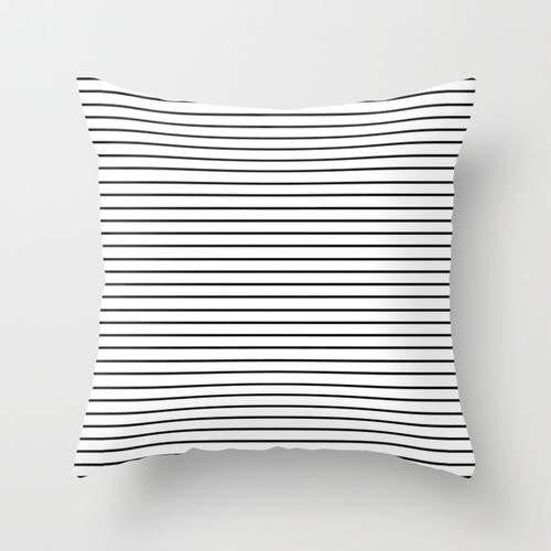 Black and white pillow